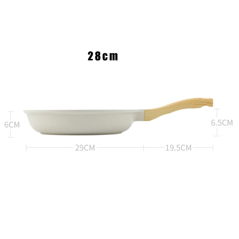 Durable Frying Pan Wok Pan Non-stick Ceramic