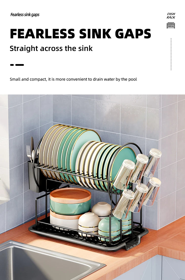 dish drying rack drain board set tableware