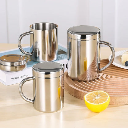 Stainless Steel Coffee Double Walled Mugs