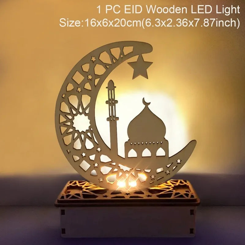 EID Mubarak Wooden Decoration