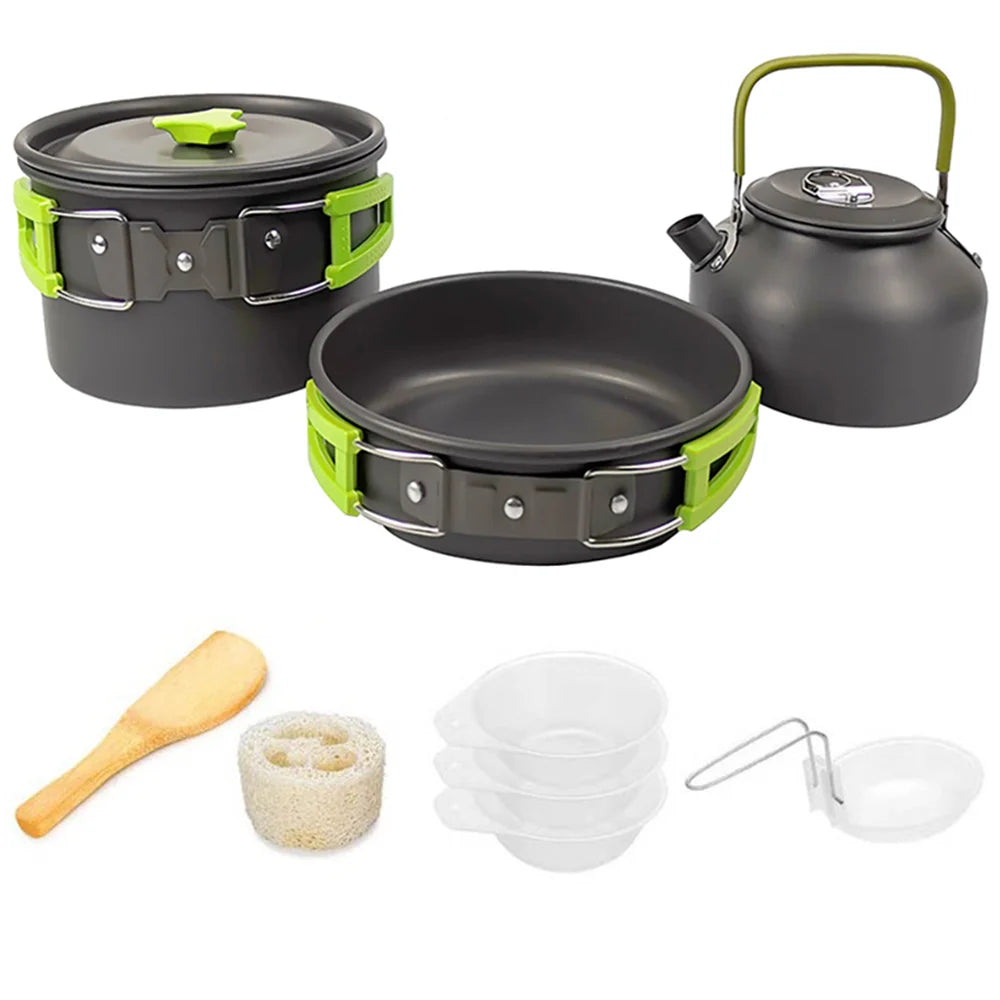 Camping Cooking set Camping Cookware Travel Tableware Outdoor Picnic