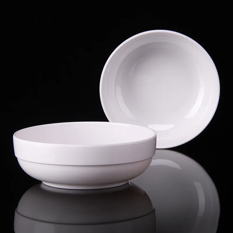 Korea Short White Melamine Bowls