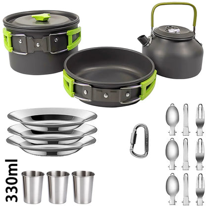 Camping Cooking set Camping Cookware Travel Tableware Outdoor Picnic