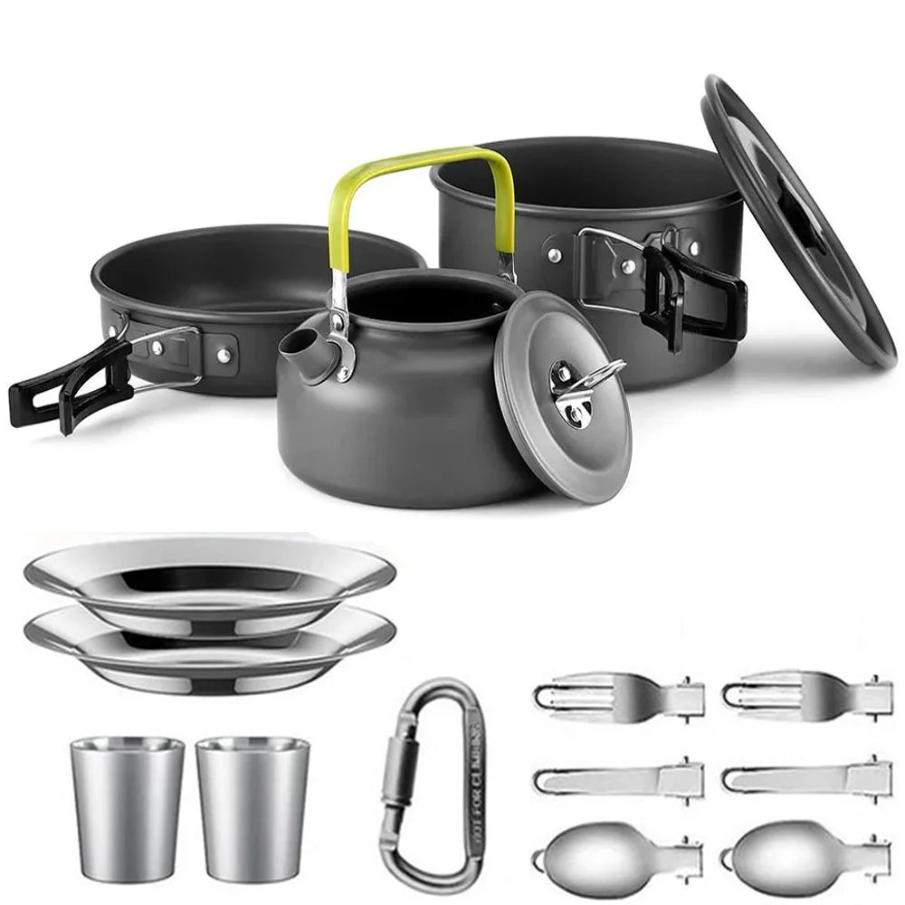 Camping Cooking set Camping Cookware Travel Tableware Outdoor Picnic