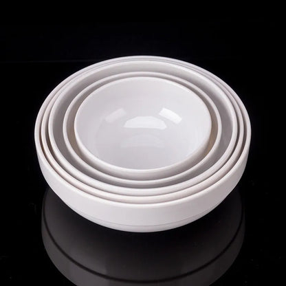 Korea Short White Melamine Bowls