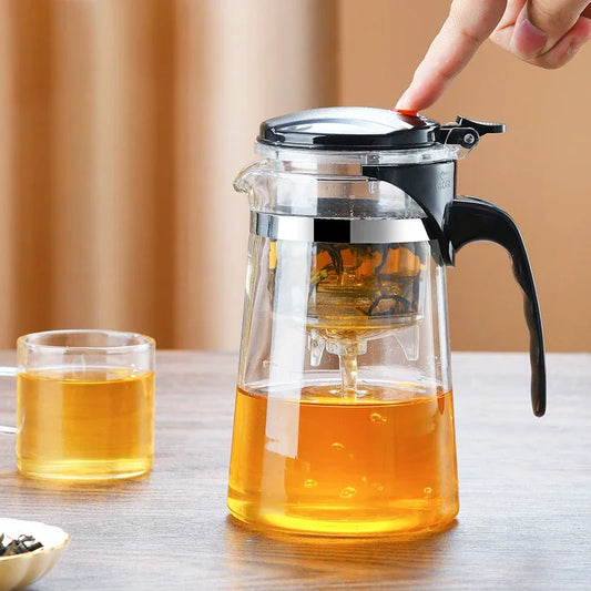 lass Teapot Flower Tea Kettle