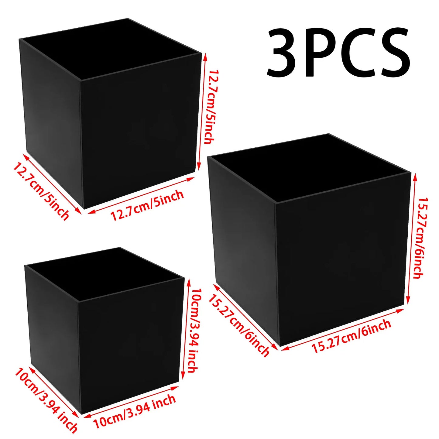 6pcs Acrylic Buffet Riser Food