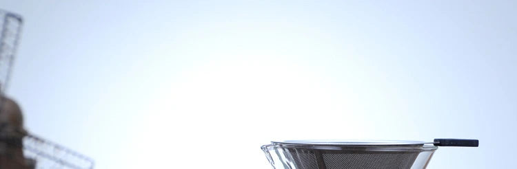 Hand Glass Coffee Kettle with Stainless Steel Filter