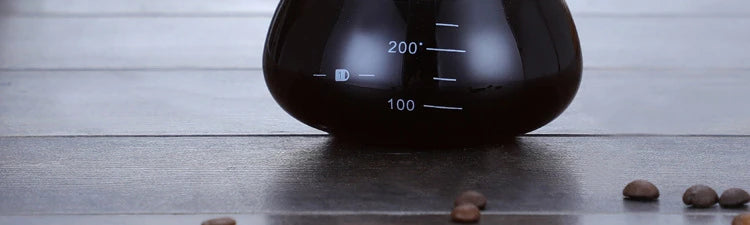 Hand Glass Coffee Kettle with Stainless Steel Filter