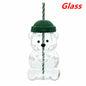 Glass Bear Cup-Star Bear Straw