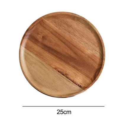 JUSTINLAU  Wooden Round Serving Platter