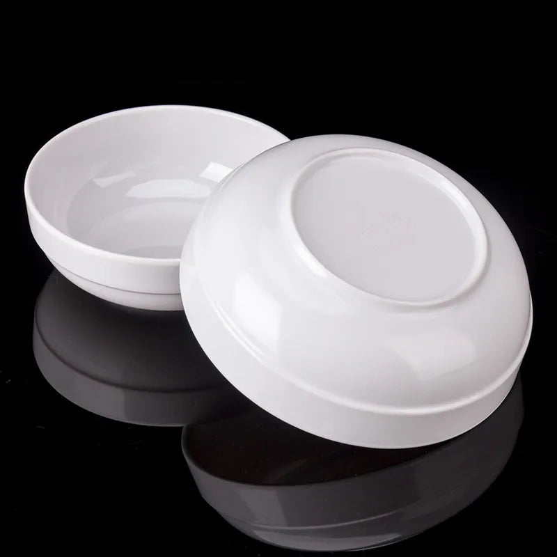 Korea Short White Melamine Bowls