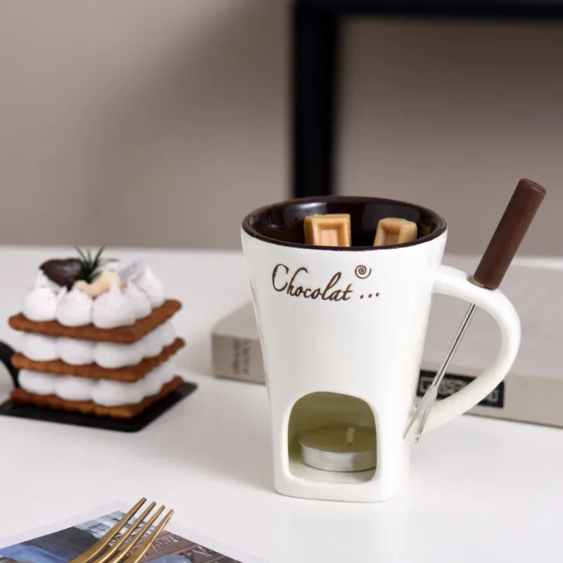 Candle Cup Cheese Chocolate Melting Ceramic Mug