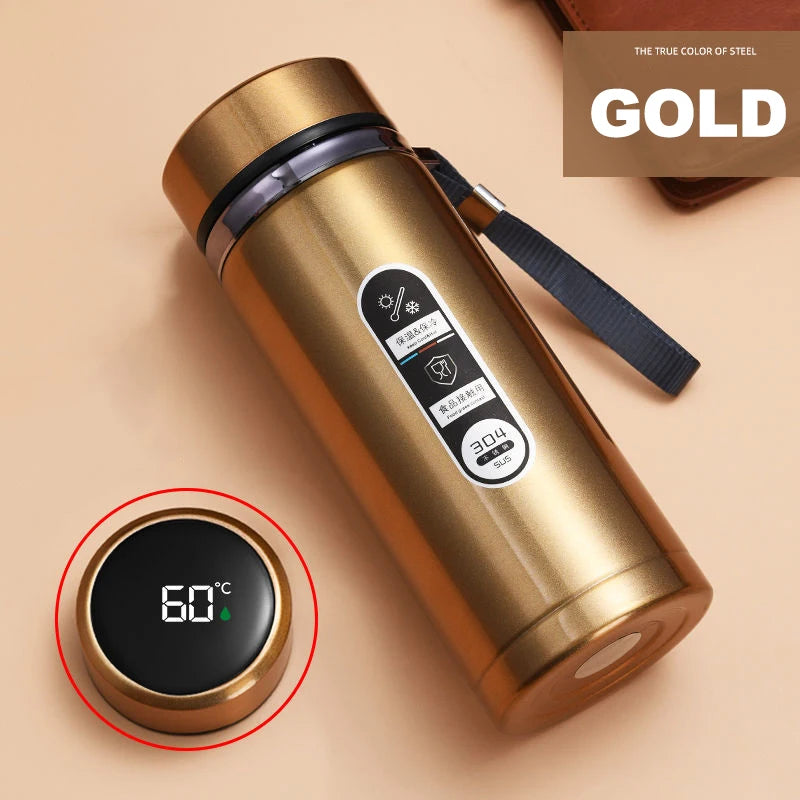 500ML-1Liter Stainless Steel Thermos Bottle with LED