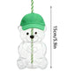 Glass Bear Cup-Star Bear Straw
