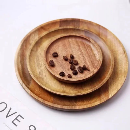 JUSTINLAU  Wooden Round Serving Platter