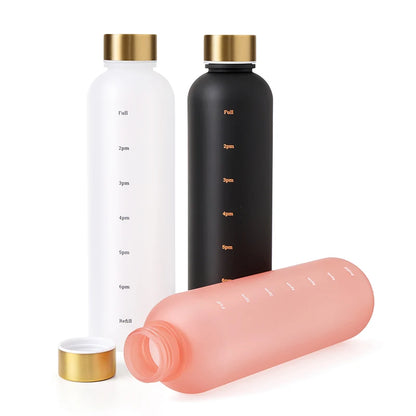 Bottle With Time Marker 32 OZ Motivational Reusable Fitness Sports