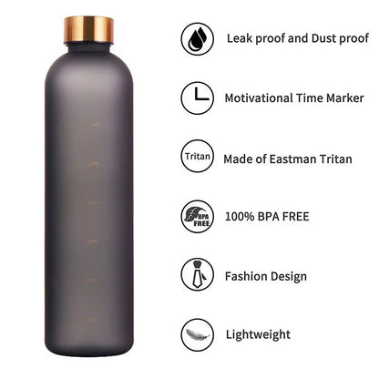 Bottle With Time Marker 32 OZ Motivational Reusable Fitness Sports