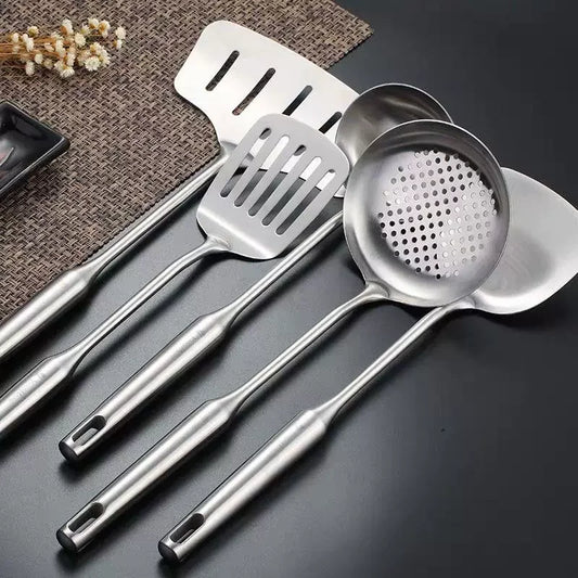 Stainless Steel Wok Spatula Metal kitchen utensils Slotted