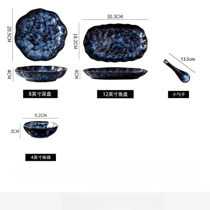 Creative Kiln-Change Bowl and Plate Tableware Home