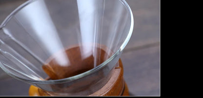 Hand Glass Coffee Kettle with Stainless Steel Filter