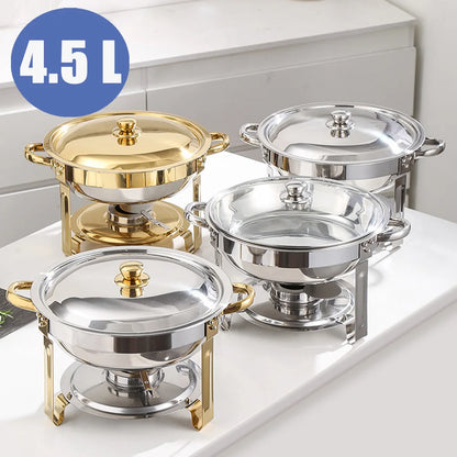 Buffet Stove 1 Pack Round Stainless