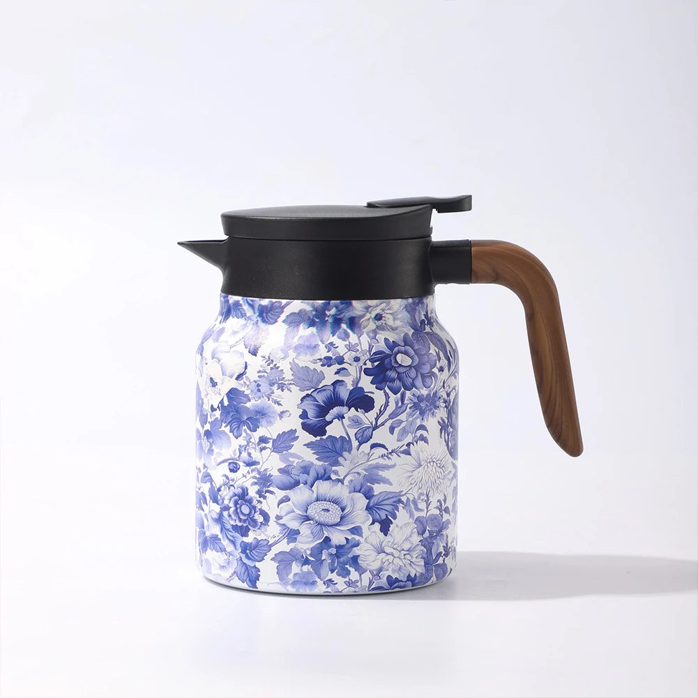 Vintage Floral Tea Thermos Stainless Steel