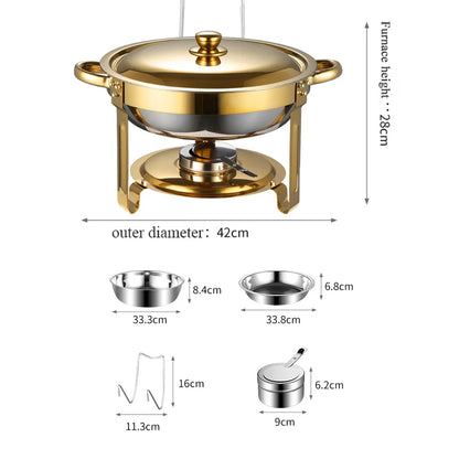 Buffet Stove 1 Pack Round Stainless