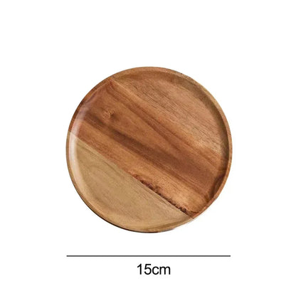JUSTINLAU  Wooden Round Serving Platter