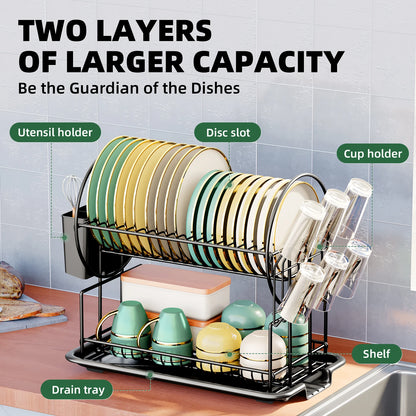 dish drying rack drain board set tableware