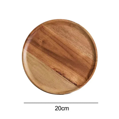 JUSTINLAU  Wooden Round Serving Platter