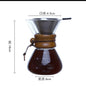 Hand Glass Coffee Kettle with Stainless Steel Filter