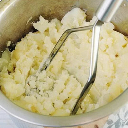 stainless steel kitchen gadget potato masher press