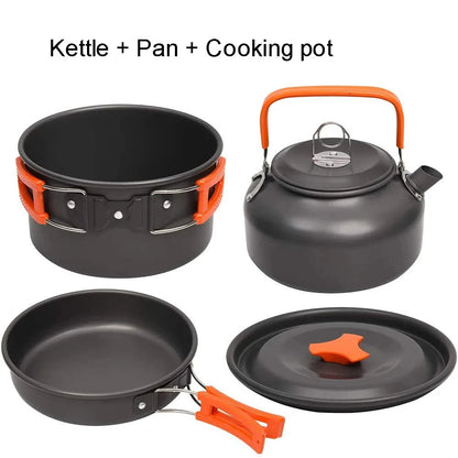 Camping Cooking set Camping Cookware Travel Tableware Outdoor Picnic
