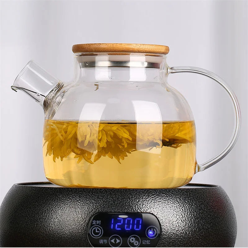 Transparent Glass Teapot