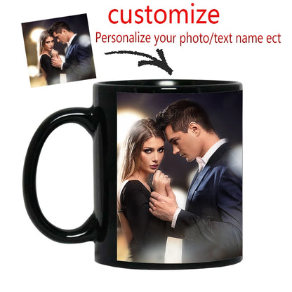 Personalized Your Photo Mug, Custom NAME Logo TEXT Cup,