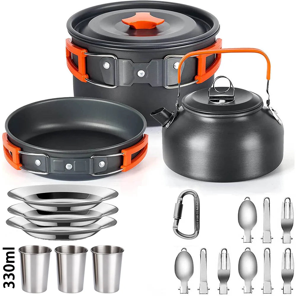 Camping Cooking set Camping Cookware Travel Tableware Outdoor Picnic