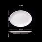 Oval White Melamine Plates Dinner