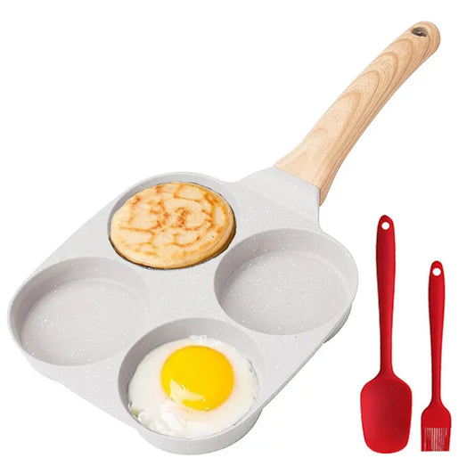 Egg Pan Omelette Pan 4-Cup Nonstick Granite