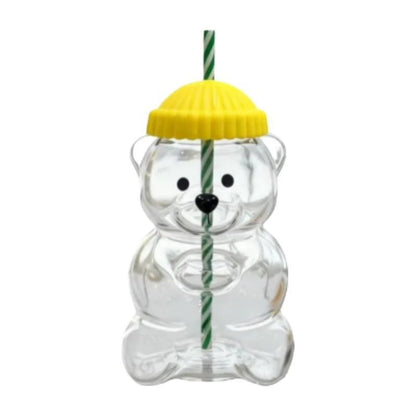 Glass Bear Cup-Star Bear Straw