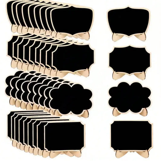 Wooden Blackboard Stand Reusable Chalkboard Place