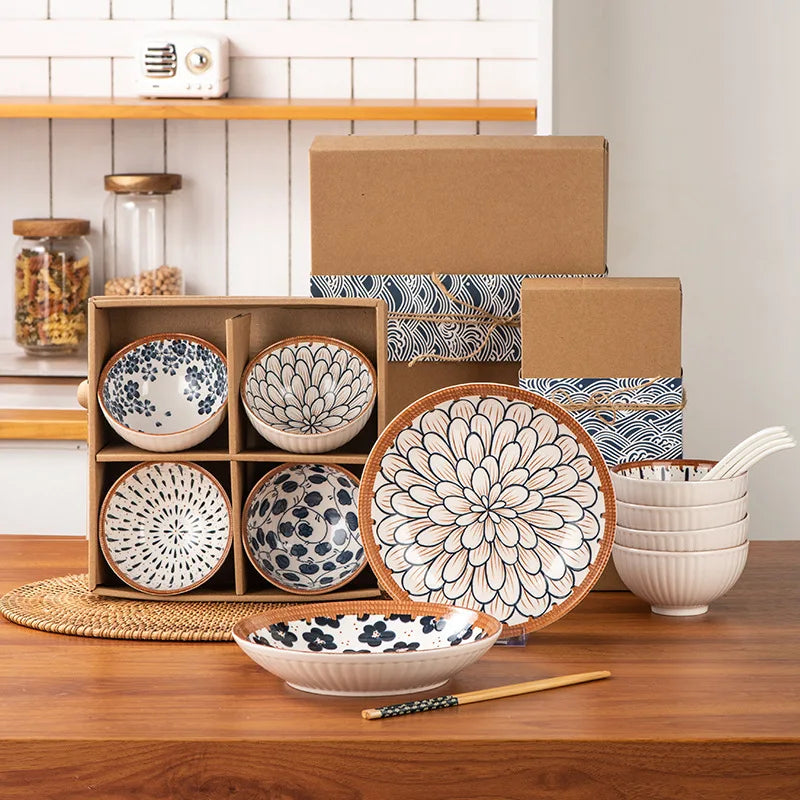 Luxury Baby Adult Dish Ceramic Japanese Style Cute