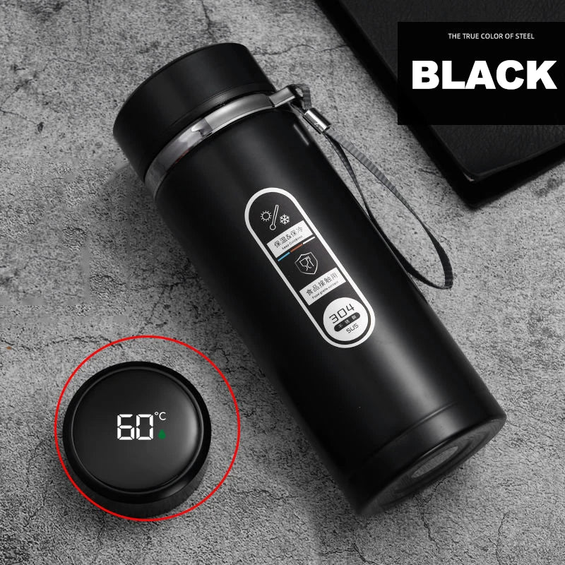 500ML-1Liter Stainless Steel Thermos Bottle with LED