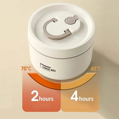 Food Lunch Container Set with Thermal Lunch Box 3 Separate Stackable Lunch Container for Adult Kids