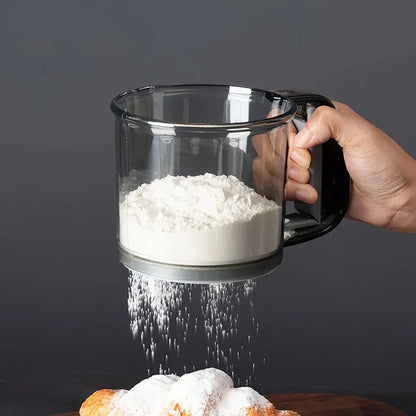 Flour sifter handheld semi-automatic