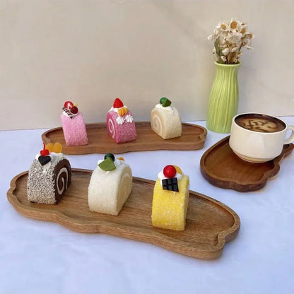 Japanese Wooden Tea Tray Multi Functional