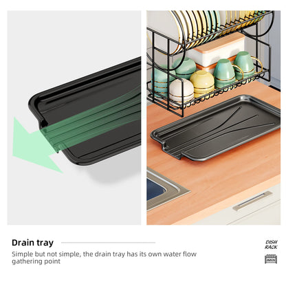 dish drying rack drain board set tableware
