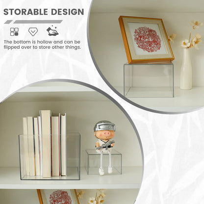 6pcs Acrylic Buffet Riser Food