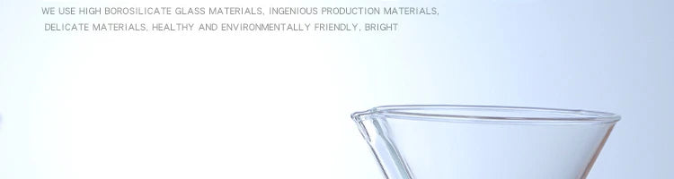 Hand Glass Coffee Kettle with Stainless Steel Filter