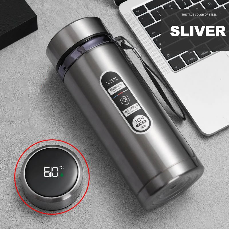 500ML-1Liter Stainless Steel Thermos Bottle with LED